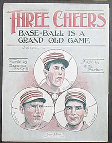 1912 Three Cheers Base-Ball Is A Grand Old Game